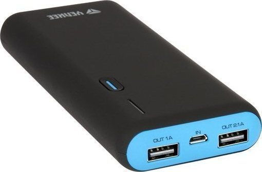 Yenkee YPB 0111 Power Bank 11000mAh με 2 Θύρες USB-A Μαύρο