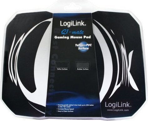 LogiLink Medium Gaming Mouse Pad Gray 360mm Q1 Mate