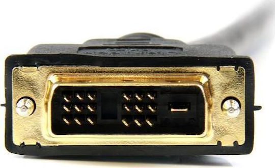 StarTech 0.5m DVI-D male to HDMI male Cable Black (HDDVIMM50CM)