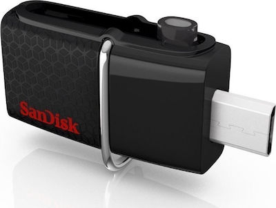 Sandisk Ultra Dual V2 32GB USB 3.0 Stick mit Verbindung USB-A & Micro-USB-B Schwarz