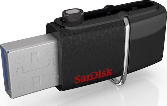 Sandisk Ultra Dual V2 16GB USB 3.0 Стик с връзка USB-A & micro USB-B Черен