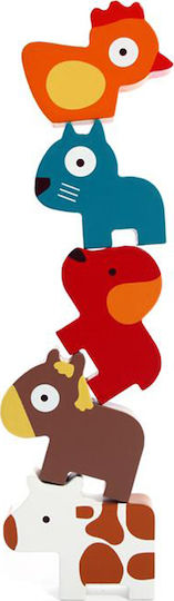 Djeco Baby Toy Farm with Animals made of Wood for 18++ Months