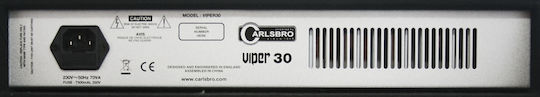 Carlsbro Viper 30 Combo Amplifier for Electric Bass 1 x 10" 30W Black