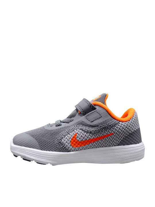 Nike Revolution 3 TDV Kids Running Shoes Gray