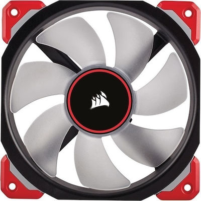 Corsair ML120 Pro LED Case Fan με Κόκκινο Φωτισμό και Σύνδεση 4-Pin PWM