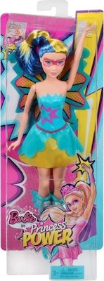 Barbie Princess Power Light Blue Dress Puppe CDY67