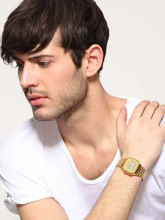 Casio Vintage Iconic Ρολόι Μπαταρίας με Μεταλλικό Μπρασελέ Casio Vintage Iconic Ρολόι Μπαταρίας με Μεταλλικό Μπρασελέ
