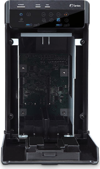 Fantec QB-X2US3R Hard Drive Case for 2 3.5 Inch SATA III Hard Drive Slots with USB 3.0 Connectivity