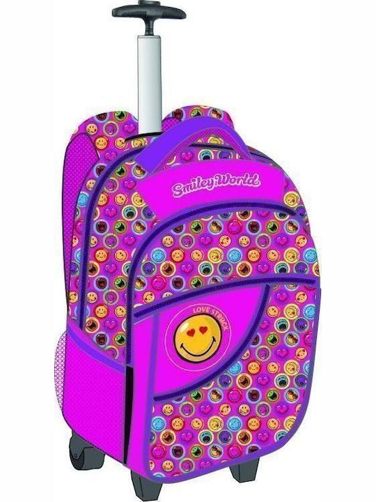 Trolley Smiley SM02 School Bag Trolley Elementary, Elementary in Purple color