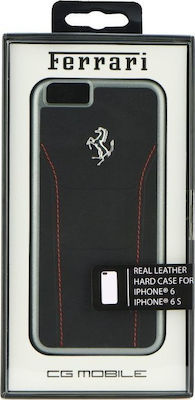 Ferrari Synthetic Leather Back Cover Black (iPhone 6/6s)