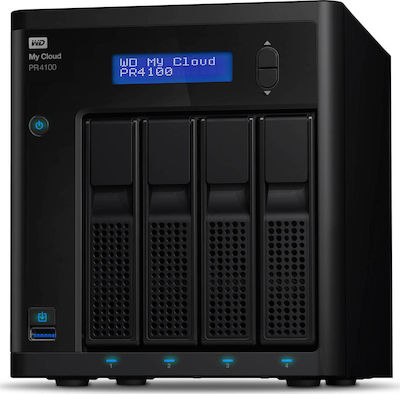 Western Digital My Cloud Pro PR4100 NAS Rack με 4 θέσεις για SSD και 2 θύρες Ethernet