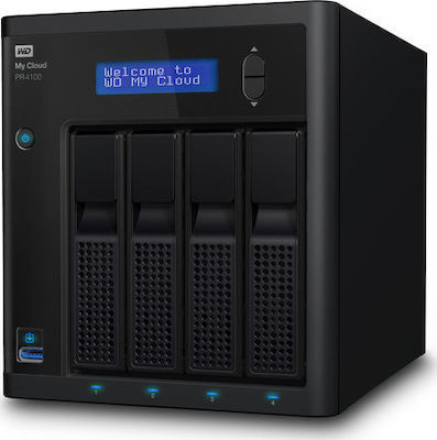 Western Digital My Cloud Pro PR4100 NAS Rack με 4 θέσεις για SSD και 2 θύρες Ethernet