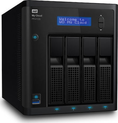 Western Digital My Cloud Pro PR4100 NAS Rack με 4 θέσεις για SSD και 2 θύρες Ethernet