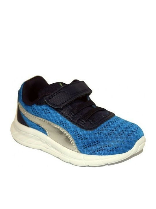 Puma Αthletische Kinderschuhe Laufen Meteor V Blau