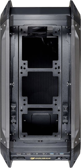 Cougar Panzer Max Gaming Full Tower Κουτί Υπολογιστή με Πλαϊνό Παράθυρο Μαύρο