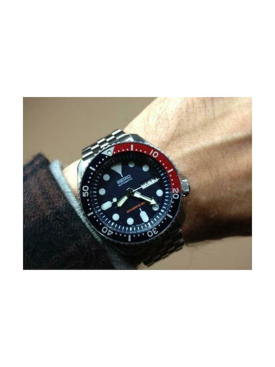 Seiko 5 Sports Ανδρικό Ρολόι 41mm Αυτόματο με Ασημί Μεταλλικό Μπρασελέ