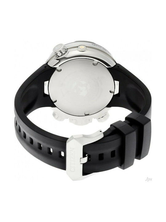 Citizen Promaster Marine Ανδρικό Ρολόι 53mm Eco - Drive με Μαύρο Καουτσούκ Λουράκι