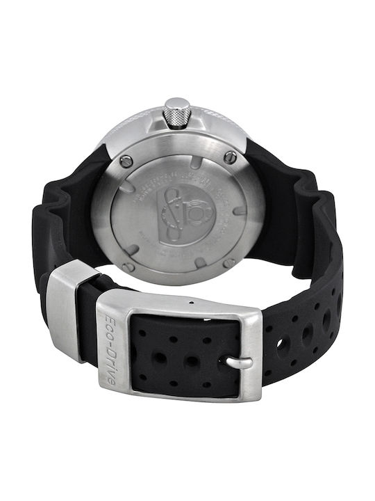 Citizen Promaster Ανδρικό Ρολόι 48mm Eco - Drive με Μαύρο Καουτσούκ Λουράκι