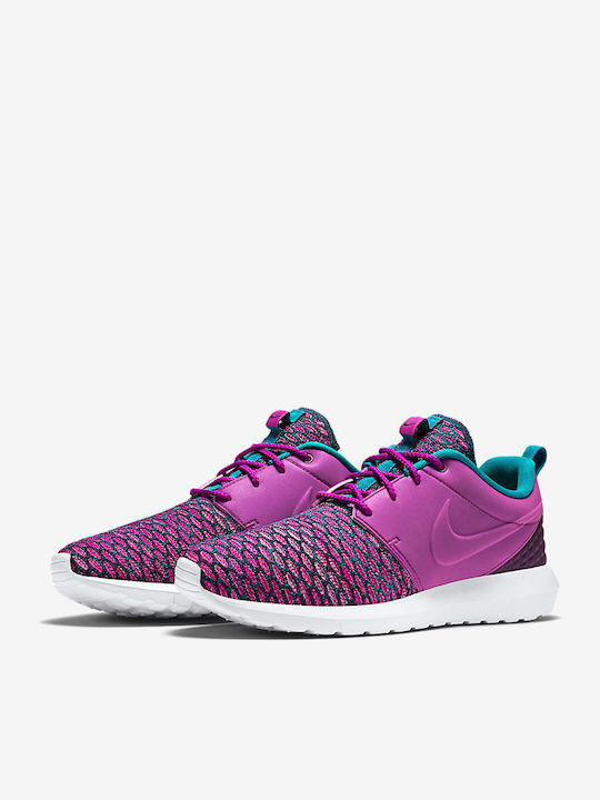 Nike Roshe NM Flyknit Herren Sportschuhe Laufen Lila