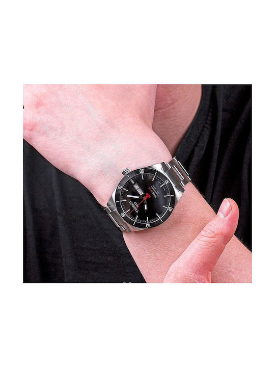 Tissot Ανδρικό Ρολόι με Ασημί Μεταλλικό Μπρασελέ