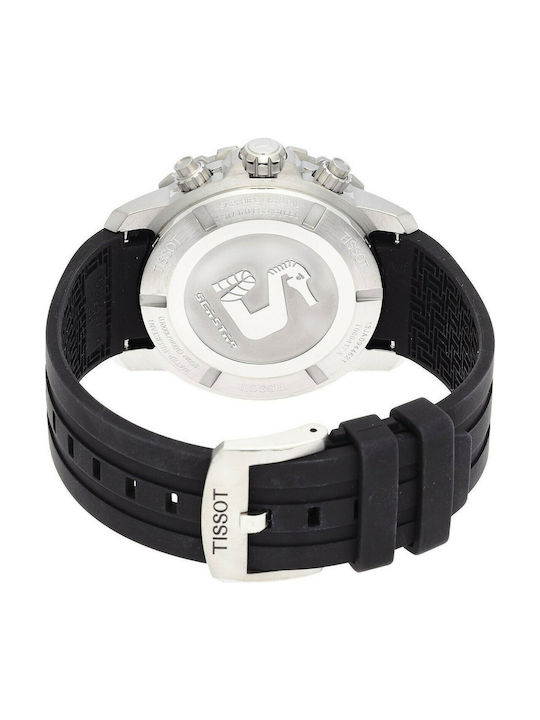 Tissot Seastar 1000 Ανδρικό Ρολόι 45mm Χρονογράφος Μπαταρίας με Μαύρο Καουτσούκ Λουράκι