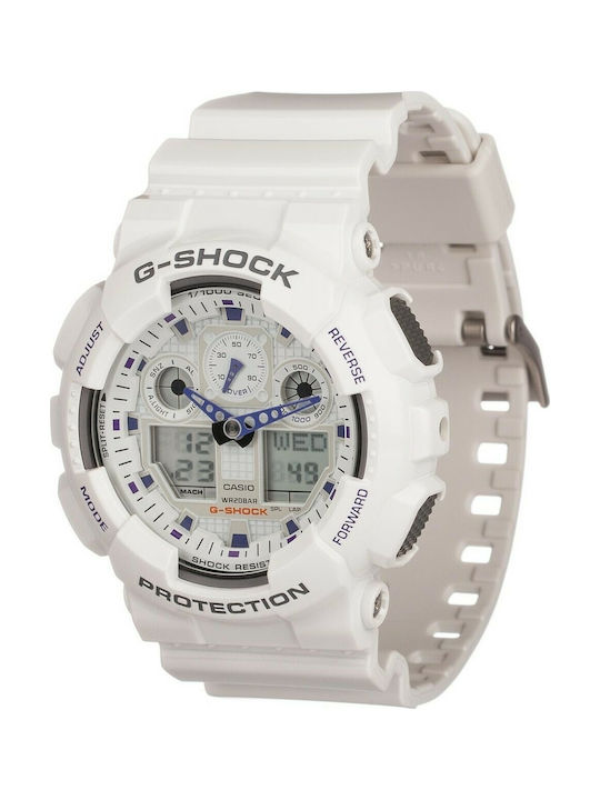 Casio Uhr Chronograph Batterie mit Weiß