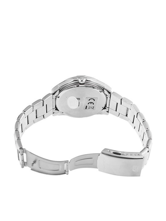 Casio Edifice Men's Watch 44.8mm Battery with Silver Metal Bracelet