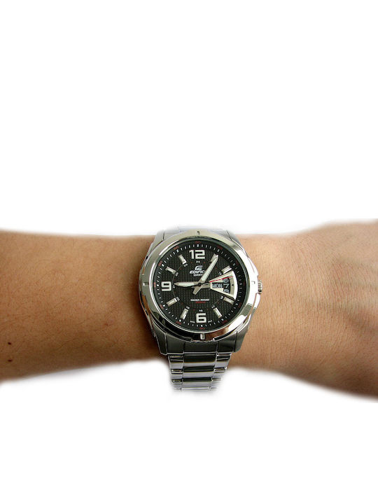 Casio Edifice Ρολόι Μπαταρίας με Μεταλλικό Μπρασελέ