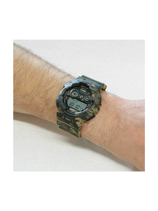 Casio G-Shock Ψηφιακό Ανδρικό Ρολόι 51mm Χρονογράφος Μπαταρίας με Καουτσούκ Λουράκι