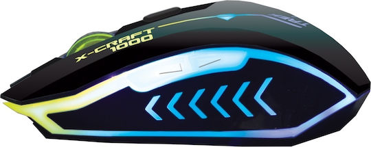 Alcatroz X-Craft Trek 1000 RGB Gaming Mouse 3200 DPI Black
