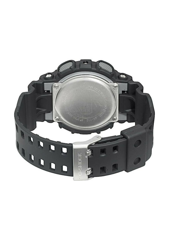 Casio G-Shock Αναλογικό/Ψηφιακό Ανδρικό Ρολόι 51.2mm Χρονογράφος Μπαταρίας με Μαύρο Καουτσούκ Λουράκι