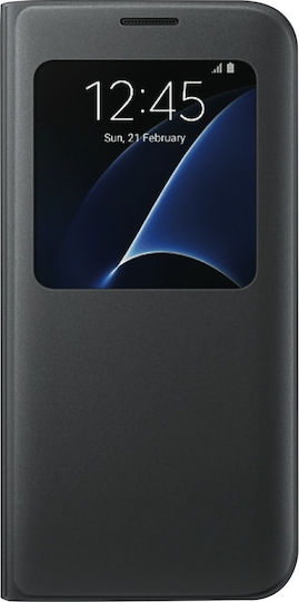 Samsung Book Δερματίνης Μαύρο (Galaxy S7 Edge) GWW