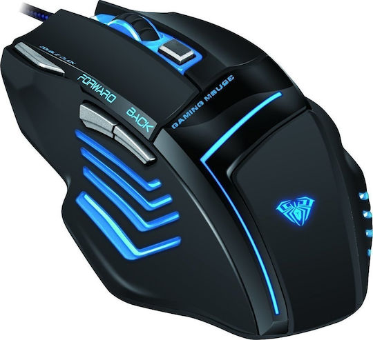 Aula Ghost Shark Expert Gaming Mouse Laser Gaming Ποντίκι Μαύρο