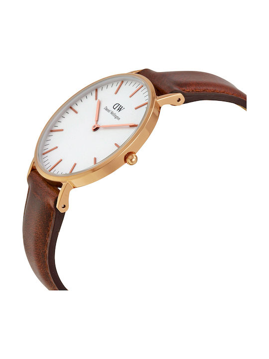 Daniel Wellington Classic St Mawes Ceas de Damă cu Maro Curea din Piele