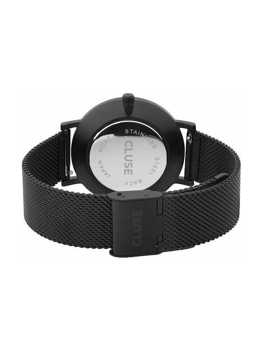 Cluse Pavane Watch with Black Metal Bracelet