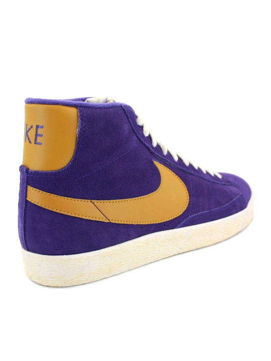 Blazer Mid Suede Vintage Pentru Femei Tip Botine Violet