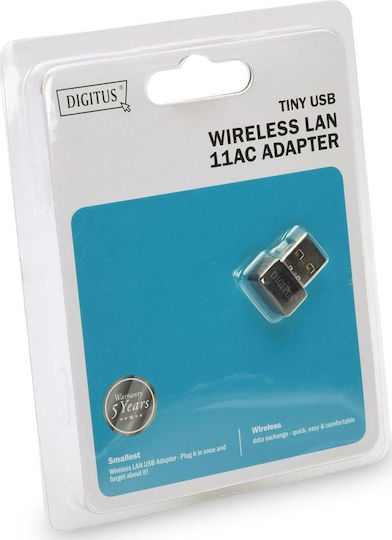 Digitus DN-70565 Αντάπτορας Δικτύου USB με Ασύρματη Σύνδεση Wi-Fi 433Mbps