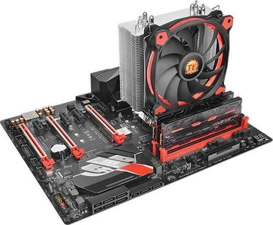 Thermaltake Riing Silent 12 Ventilator de Răcire CPU pentru Priza 115x Roșie