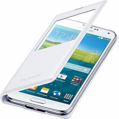 Samsung Synthetic Leather Book White (Galaxy S5)