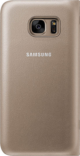 Samsung Samsung Galaxy S7 Handyhülle aus synthetischem Leder Gold