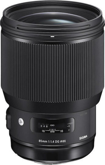 Sigma Full Frame Camera Lens 85mm f/1.4 DG HSM Art Telephoto for Canon EF Mount Black
