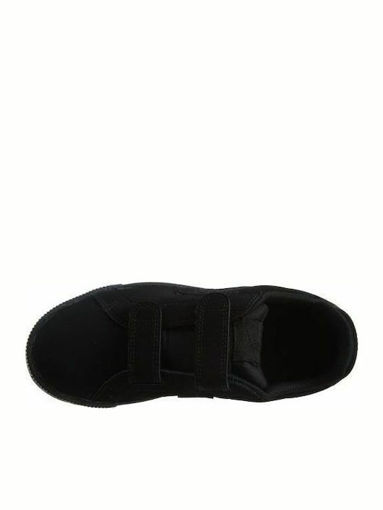 Court Royale Psv Παιδικά Sneakers Ανατομικά με Σκρατς Μαύρα