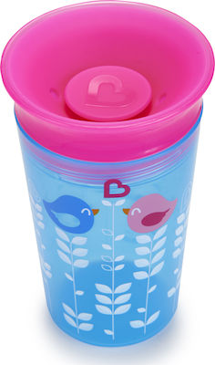 Munchkin Miracle 360° Deco Sippy Toddler Plastic Cup 266ml for 12m+ Fuchsia