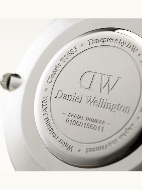 Daniel Wellington Classic Bristol Men's Watch 36mm Battery with Brown Leather Strap