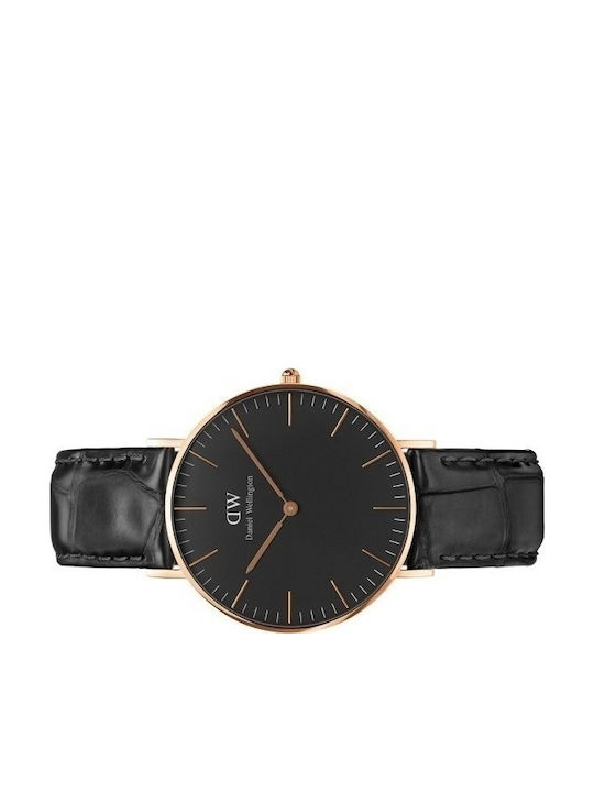 Daniel Wellington Classic Reading Ρολόι Μπαταρίας με Δερμάτινο Λουράκι