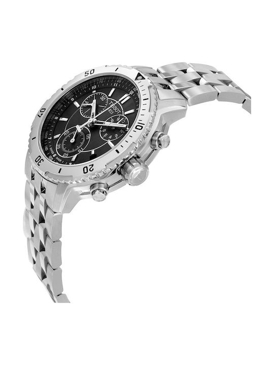 Tissot T-Sport PRS200 Ανδρικό Ρολόι 42mm Χρονογράφος Μπαταρίας με Ασημί Μεταλλικό Μπρασελέ
