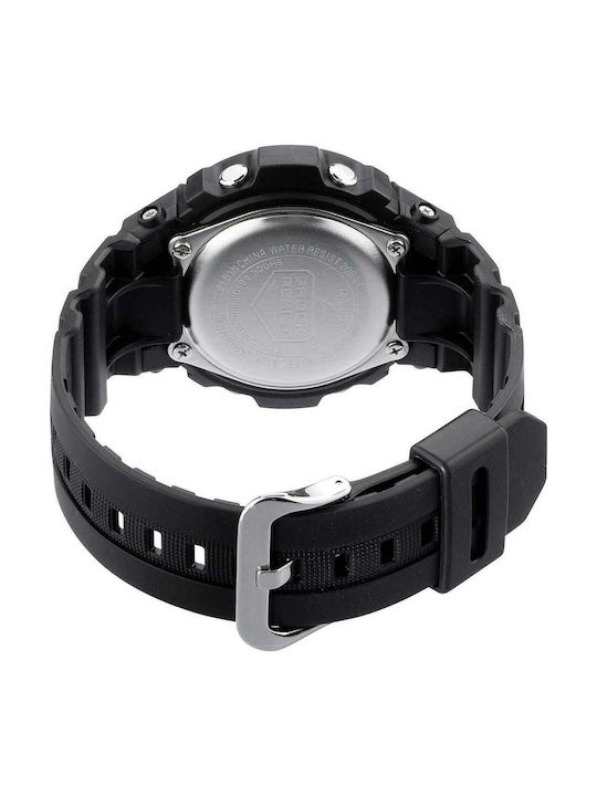 Casio G-Shock Αναλογικό/Ψηφιακό Ανδρικό Ρολόι 46.4mm Μπαταρίας με Μαύρο Καουτσούκ Λουράκι