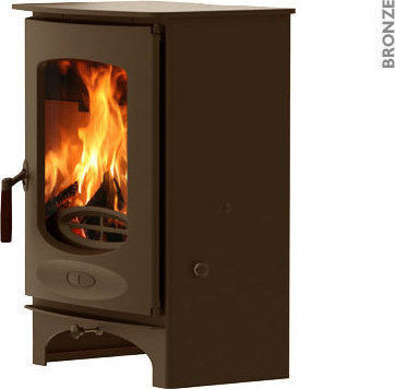 Charnwood C-eight Holzofen Luftheizung Schwarze
