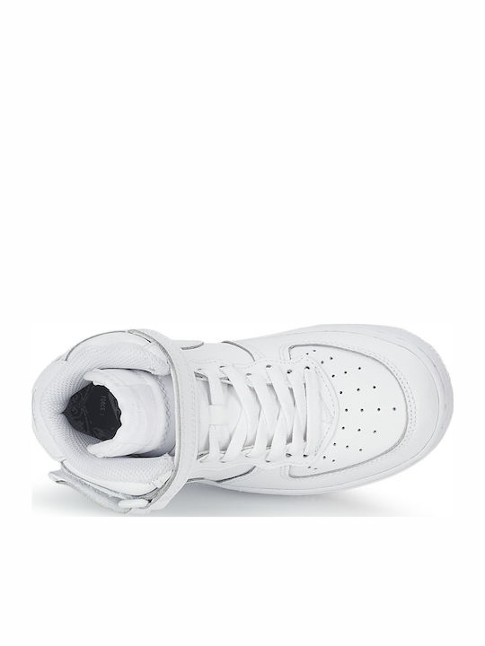 Air Force 1 Force 1 Детски Маратонки High с Велкро Бели