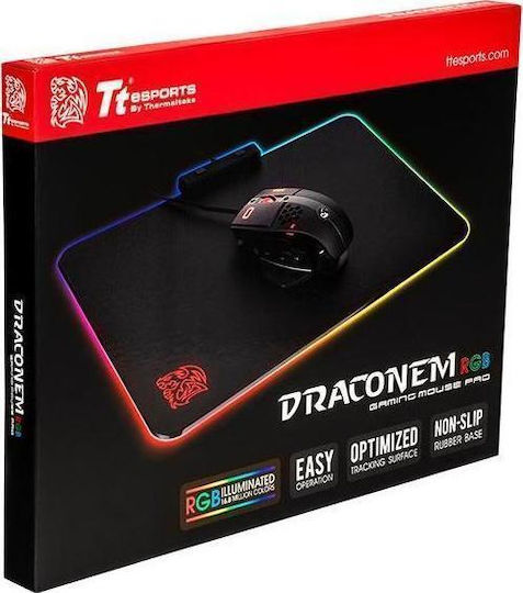 Thermaltake Draconem RGB Гейминг Мишка Пад Среден (355мм) с RGB Осветление Черен